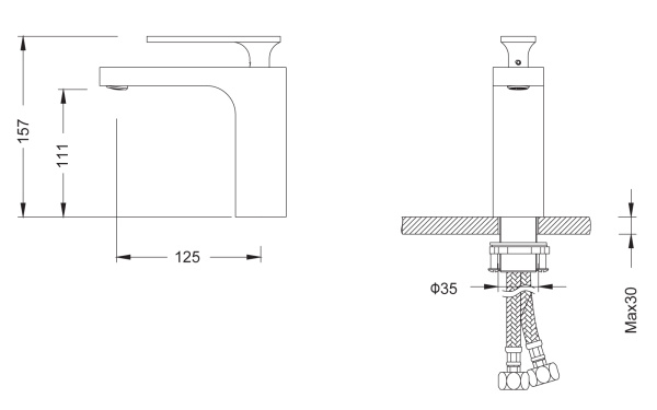 Смеситель для раковины Timo Torne 4361/17F золото матовое Смеситель для раковины Timo Torne 4361/17F золото матовое